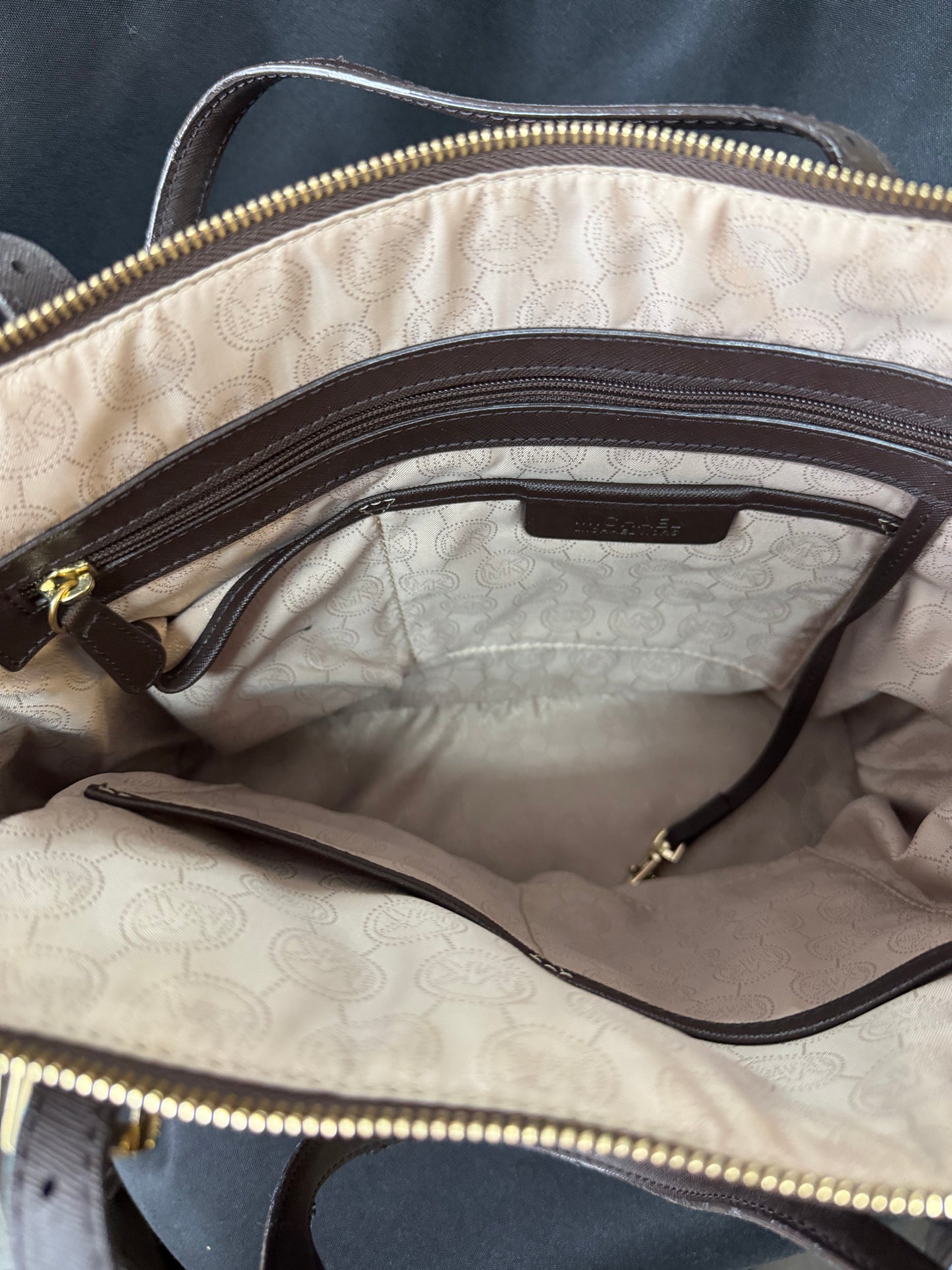 Michael Kors Brown Leather Tote Bag