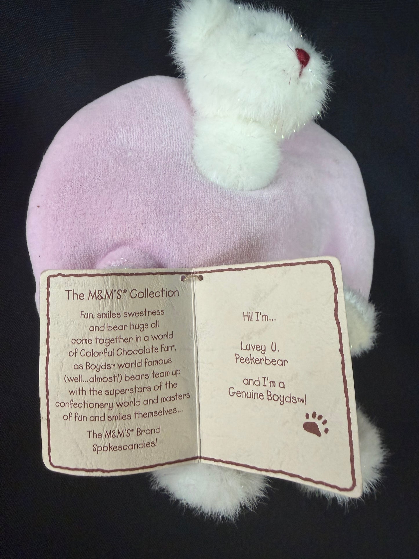 Boyds Bears - "Luvey U. Peekerbear" from The M&M's Collection