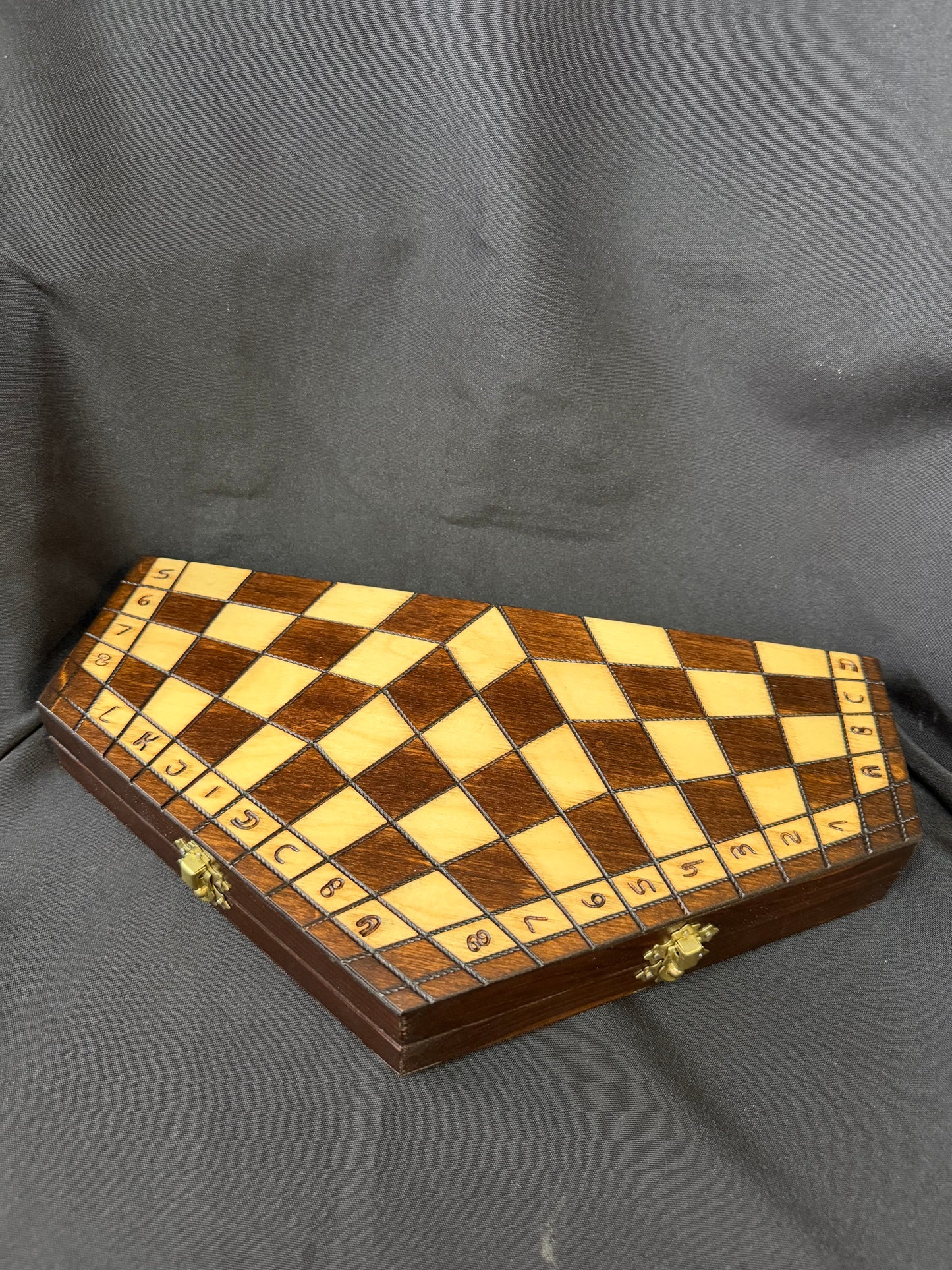 3-Player European Wooden Chess Set by Zurek