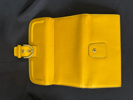Coach Campbell Leather Wallet (Yellow)