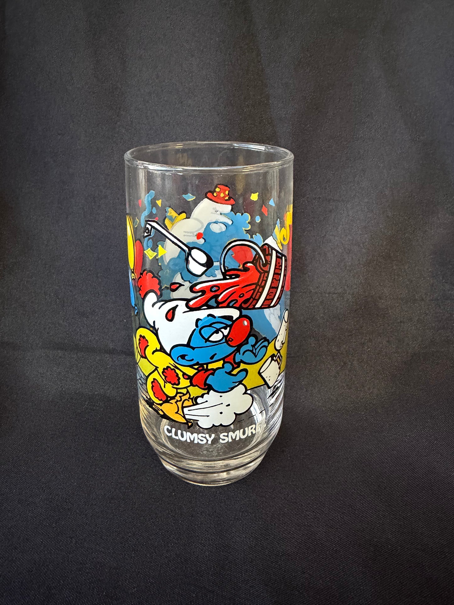 Smurfs Collectors Drinking Glass set (vintage 1983) - Wallace Berrie & Co. and Peyo