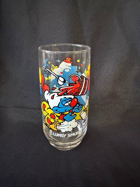 Smurfs Collectors Drinking Glass set (vintage 1983) - Wallace Berrie & Co. and Peyo