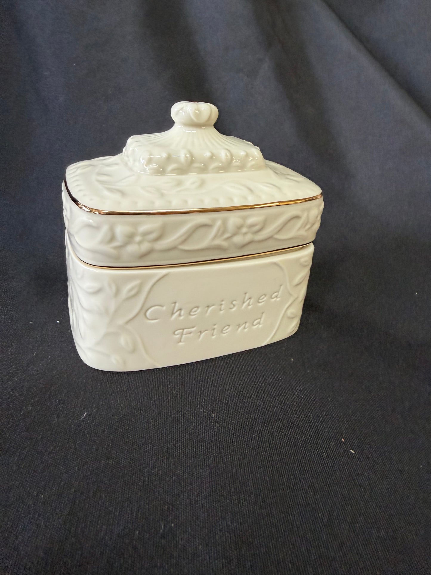 Lenox “Cherished Friend” Musical Trinket Box