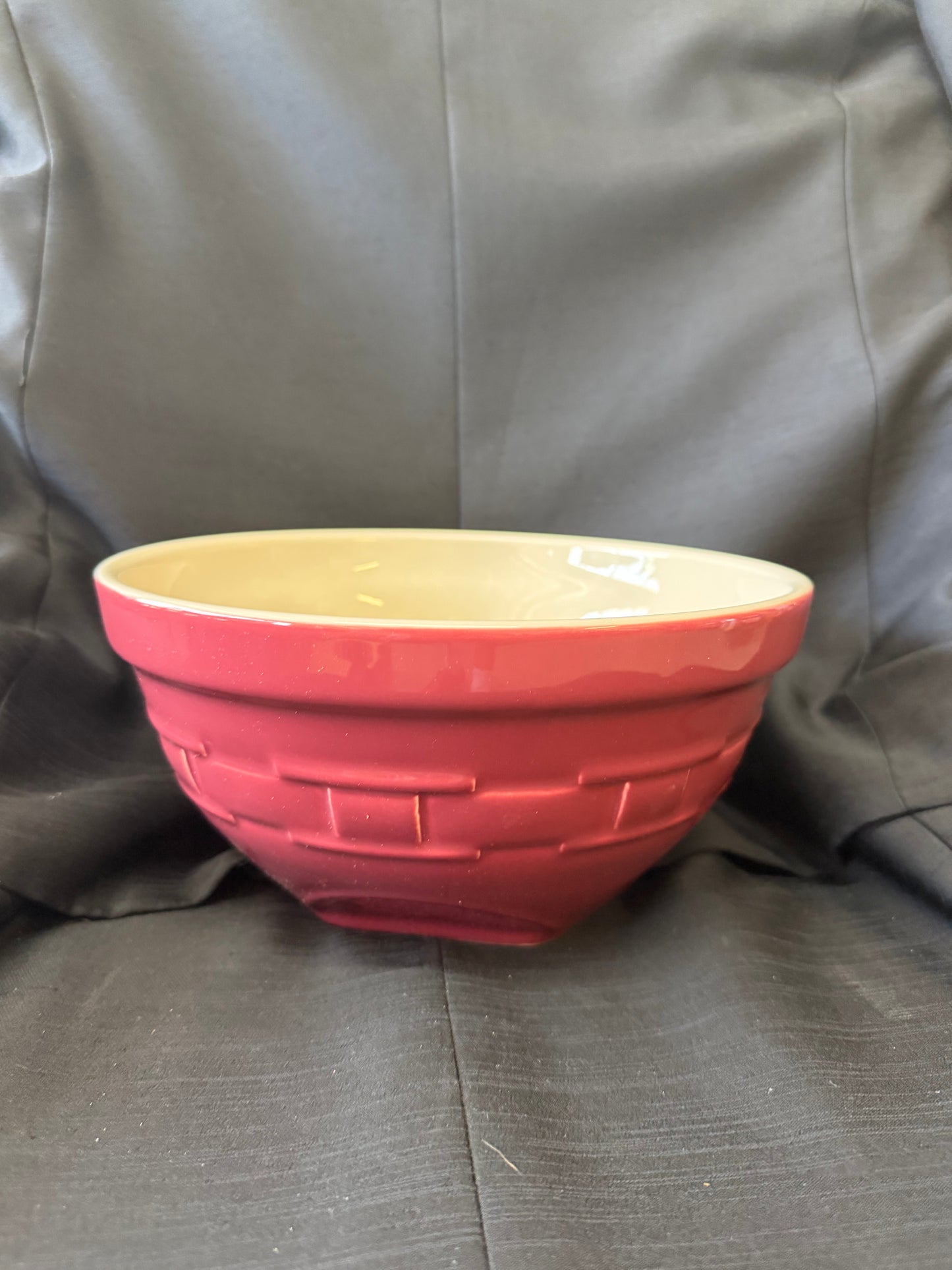 Longaberger Woven Traditions: Medium Tip & Mix Bowl (Paprika color)