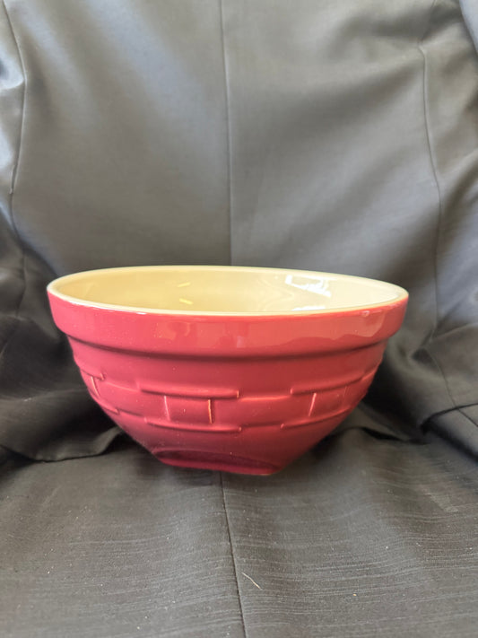 Longaberger Woven Traditions: Medium Tip & Mix Bowl (Paprika color)