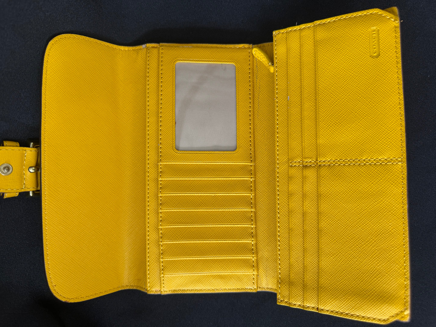 Coach Campbell Leather Wallet (Yellow)