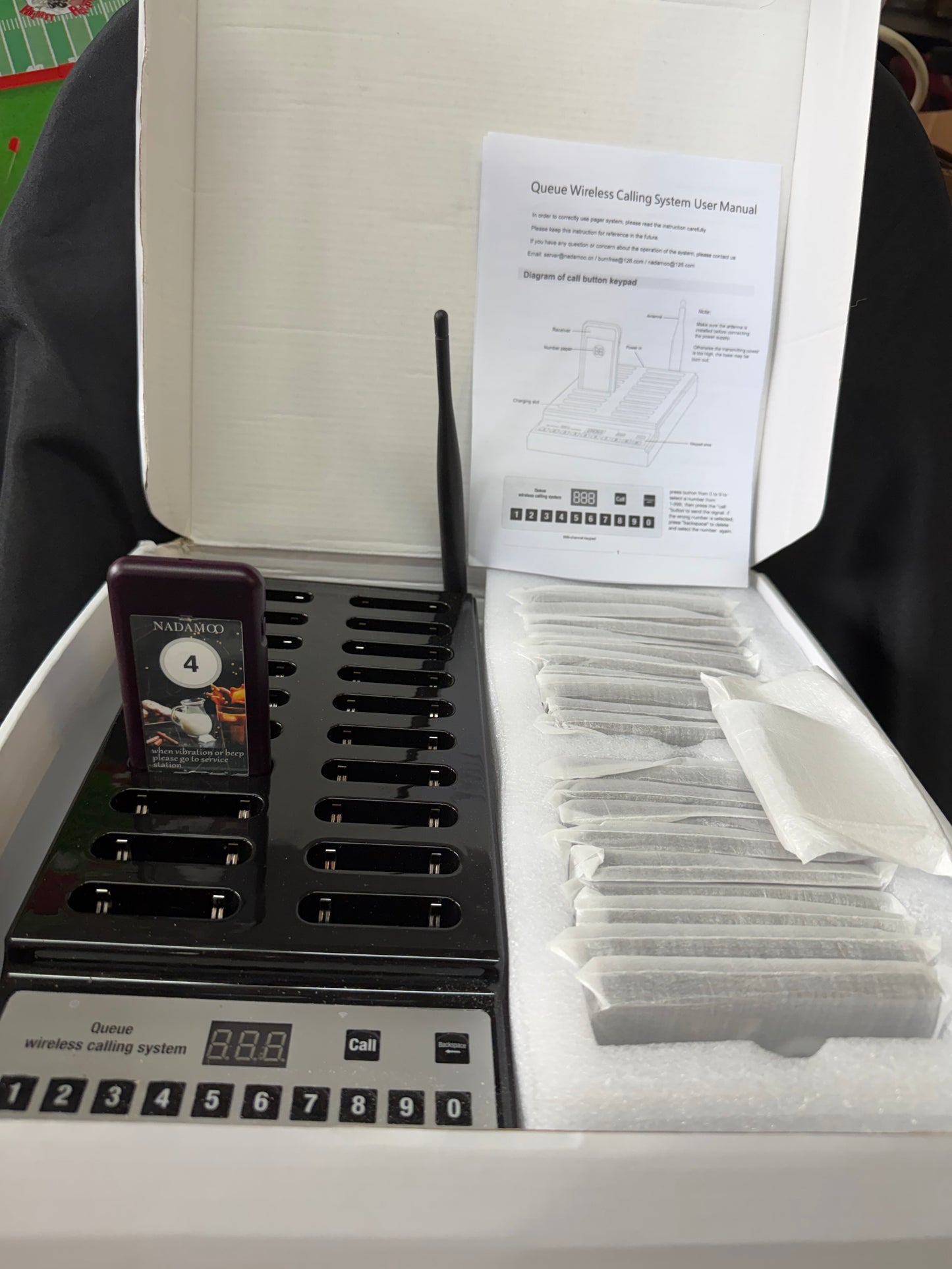 Restaurant Pager Wireless Paging Queue System – 20-Unit Call Buzzer Set