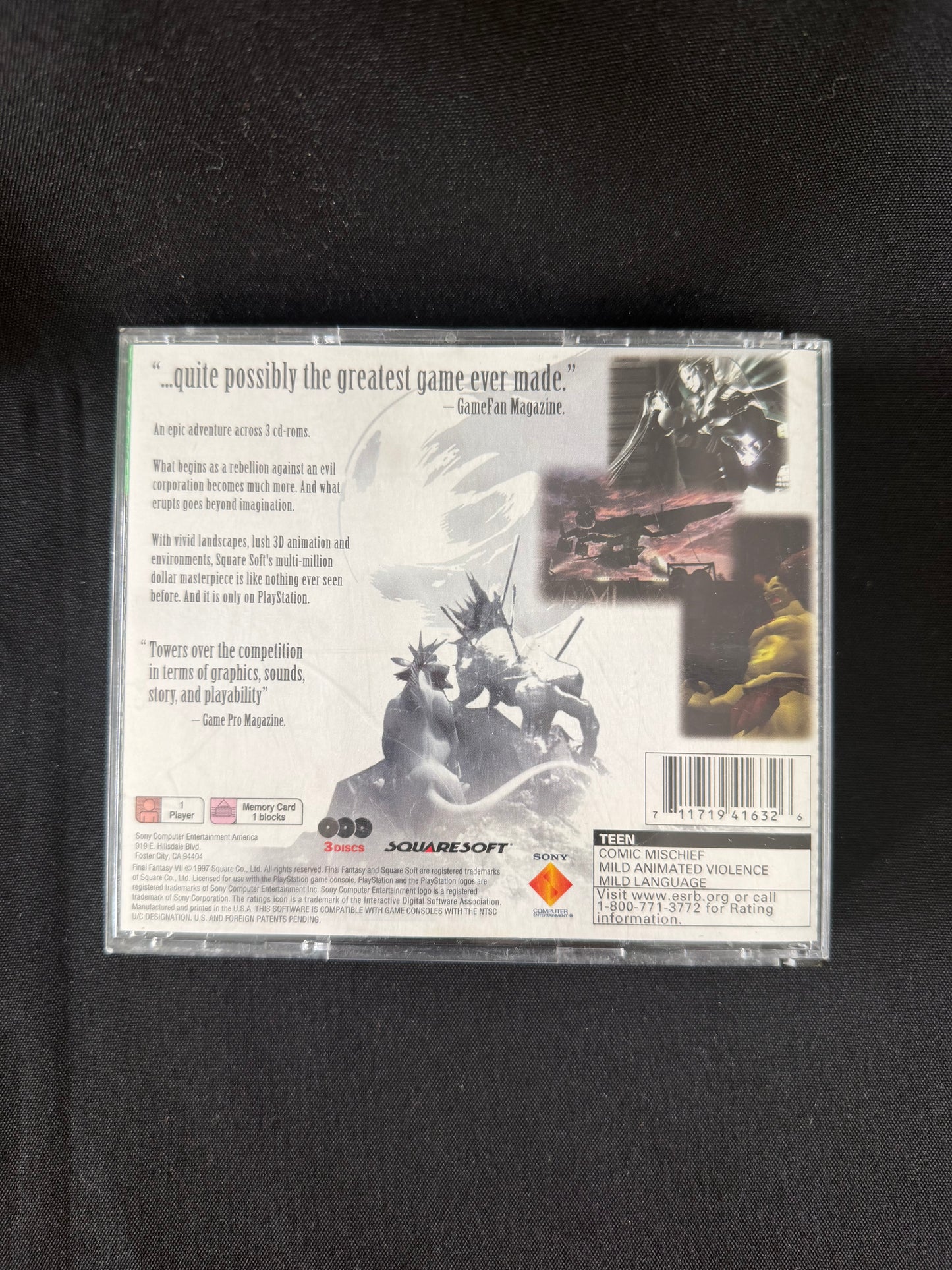 Final Fantasy VII — PlayStation 1 (1997) Greatest Hits 3-Disc Set
