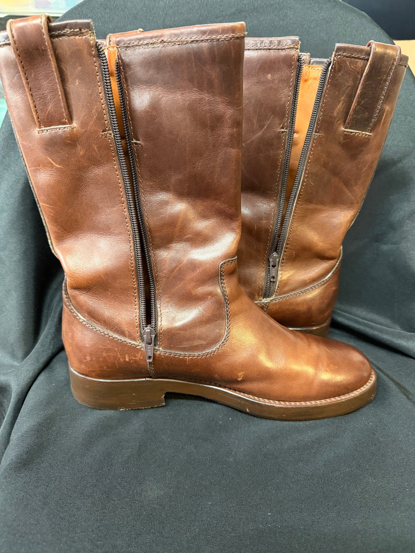 Brown Leather Boots by Ralph Lauren - Made in Italy