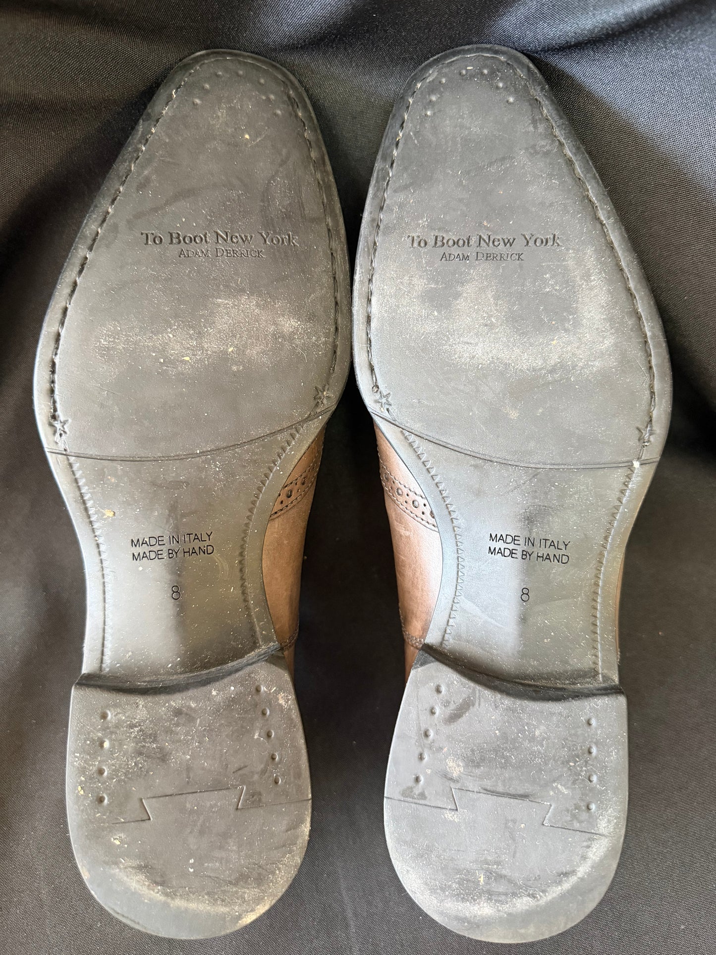 To Boot New York — Adam Derrick Oxford Wingtip in Gray/Brown Leather