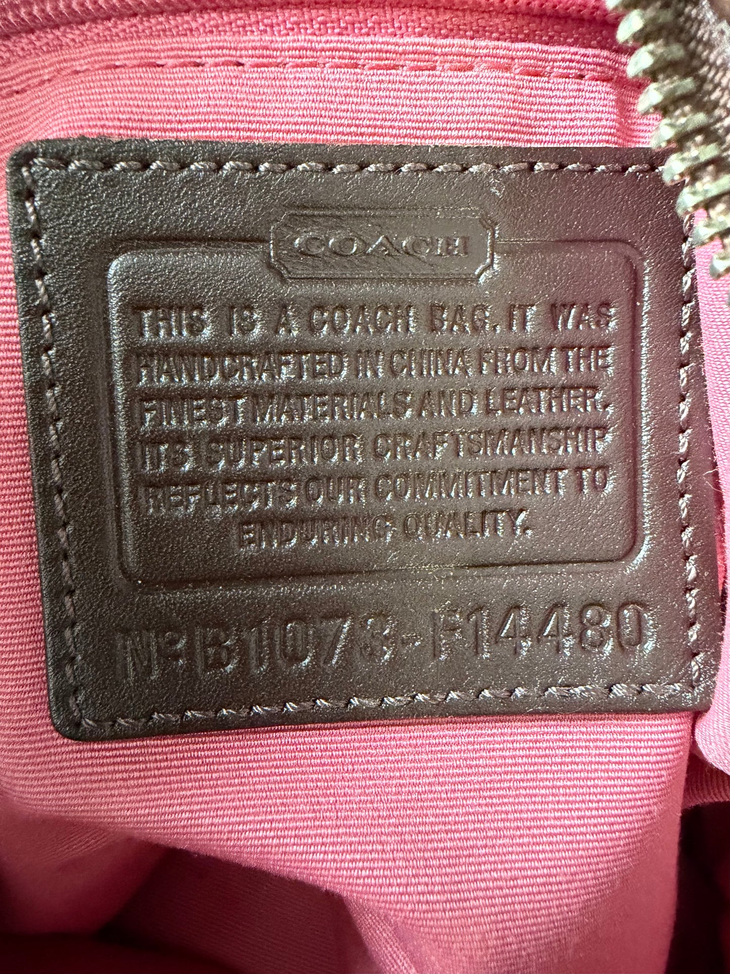 Coach Horse & Carriage Brown Shoulder Bag