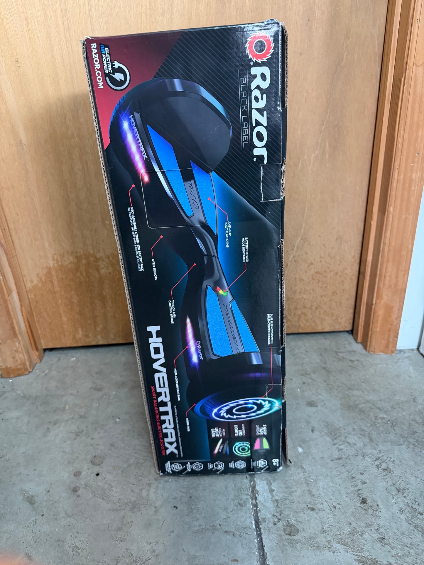 Razor Black Label Hovertrax- Black with Decals, Self- balancing Electric Scooter