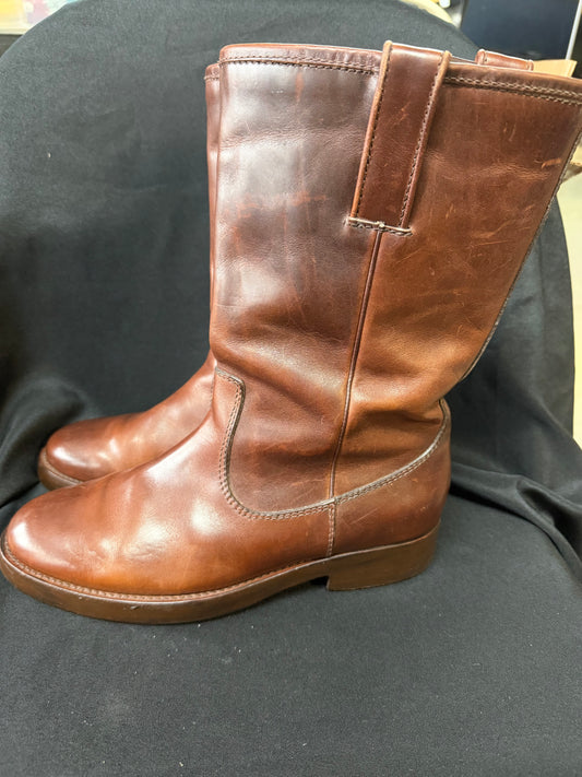 Brown Leather Boots by Ralph Lauren - Made in Italy