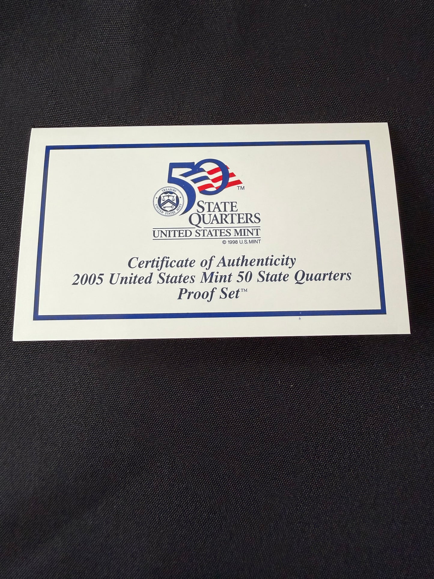 United States Mint 50 State Quarters Proof Set  - 2005