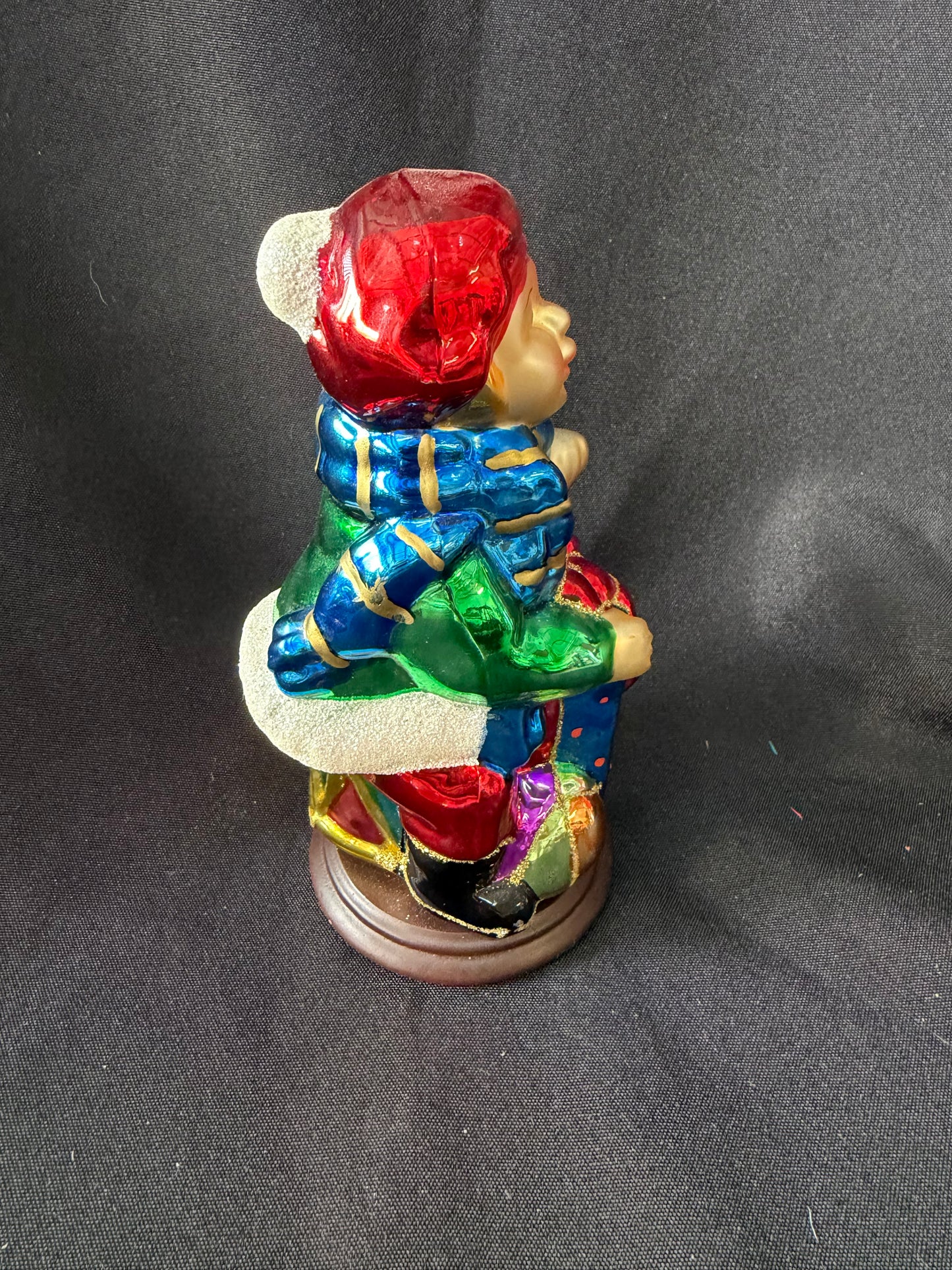 Thomas Pacconi Classics — Blown Glass Christmas Boy (2004) Wooden Base