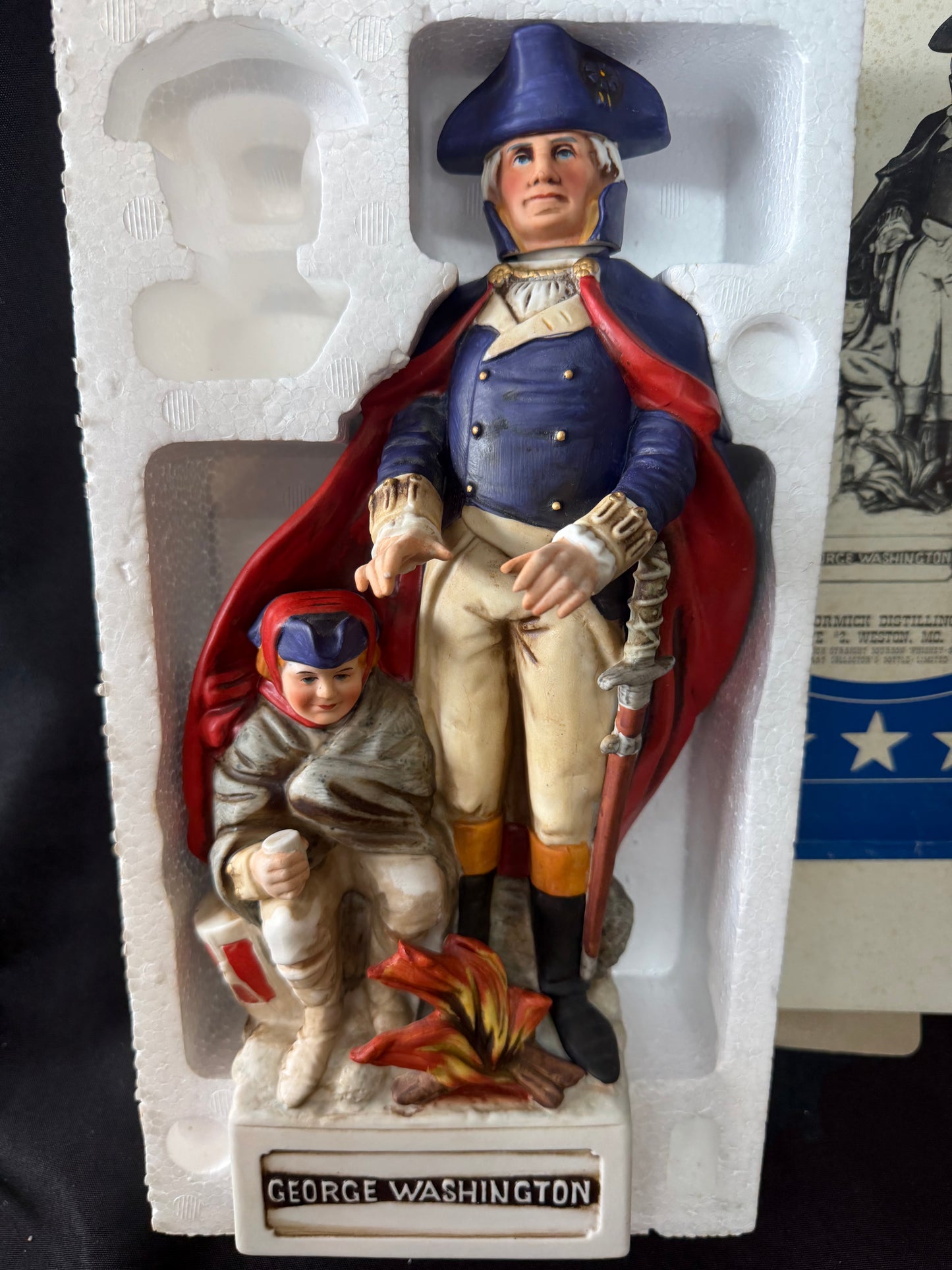 George Washington 1976 McCormick Bicentennial Series Decanter