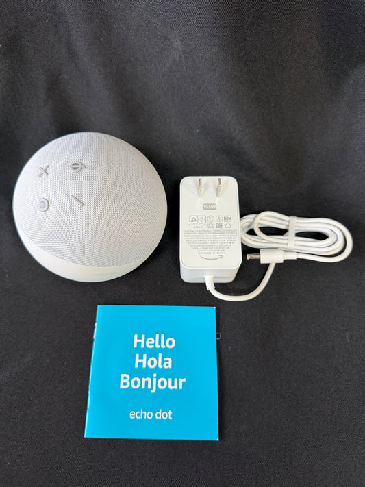 Echo Dot 4th Gen Smart Speaker – Glacier White