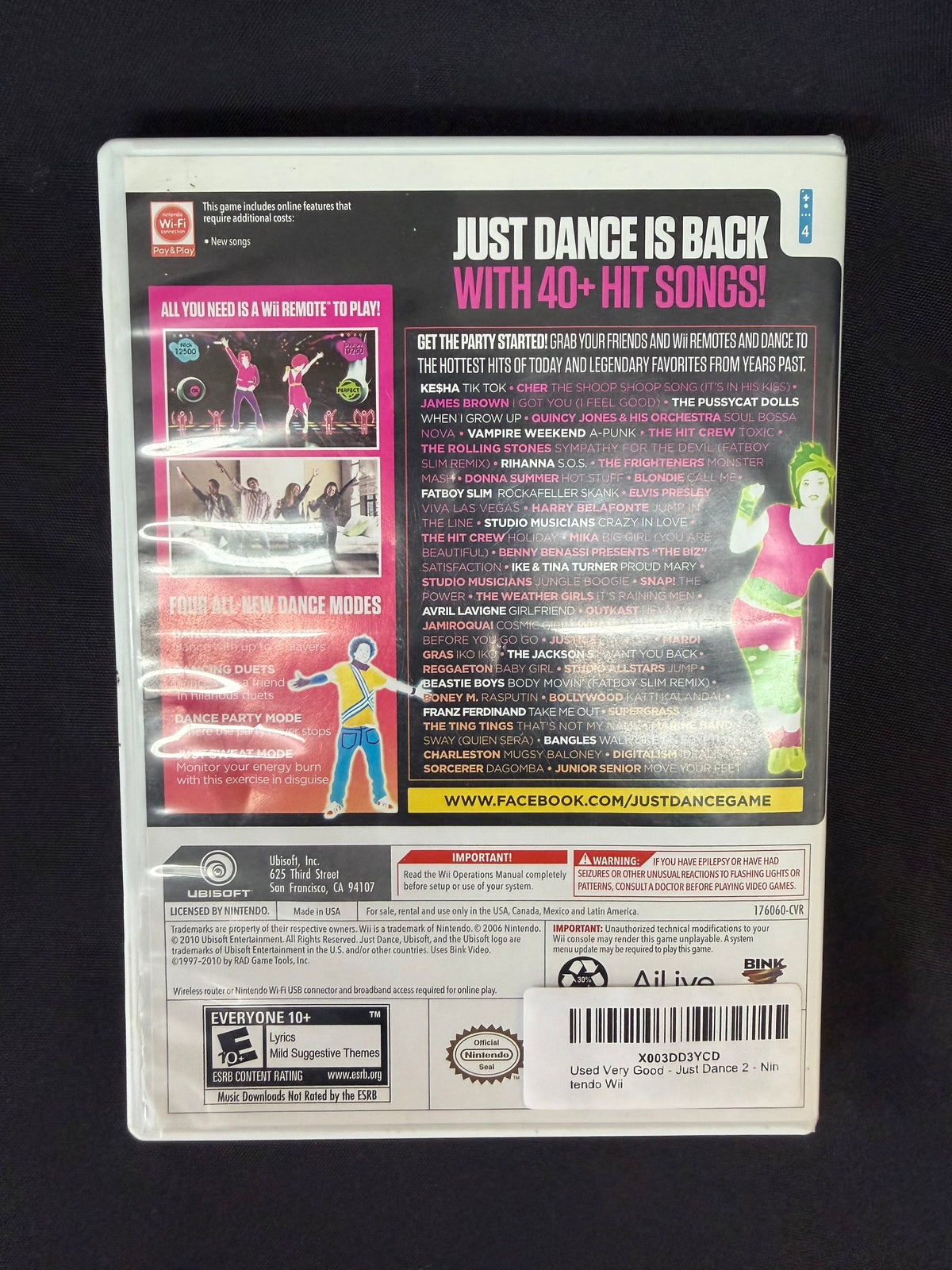 Just Dance 2 (Nintendo Wii, 2010)