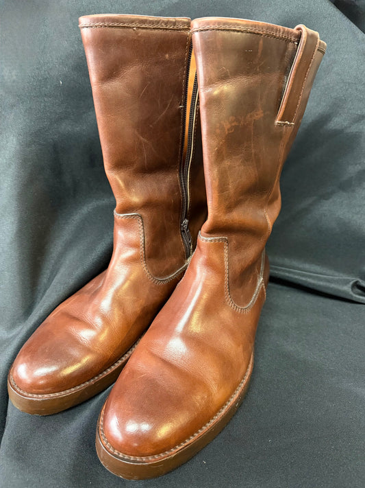Brown Leather Boots by Ralph Lauren - Made in Italy