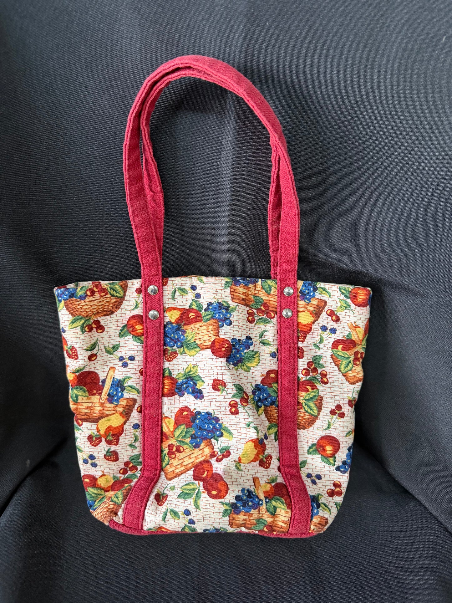 Longaberger Homestead — Small Tote Bag in Fruit Basket Pattern