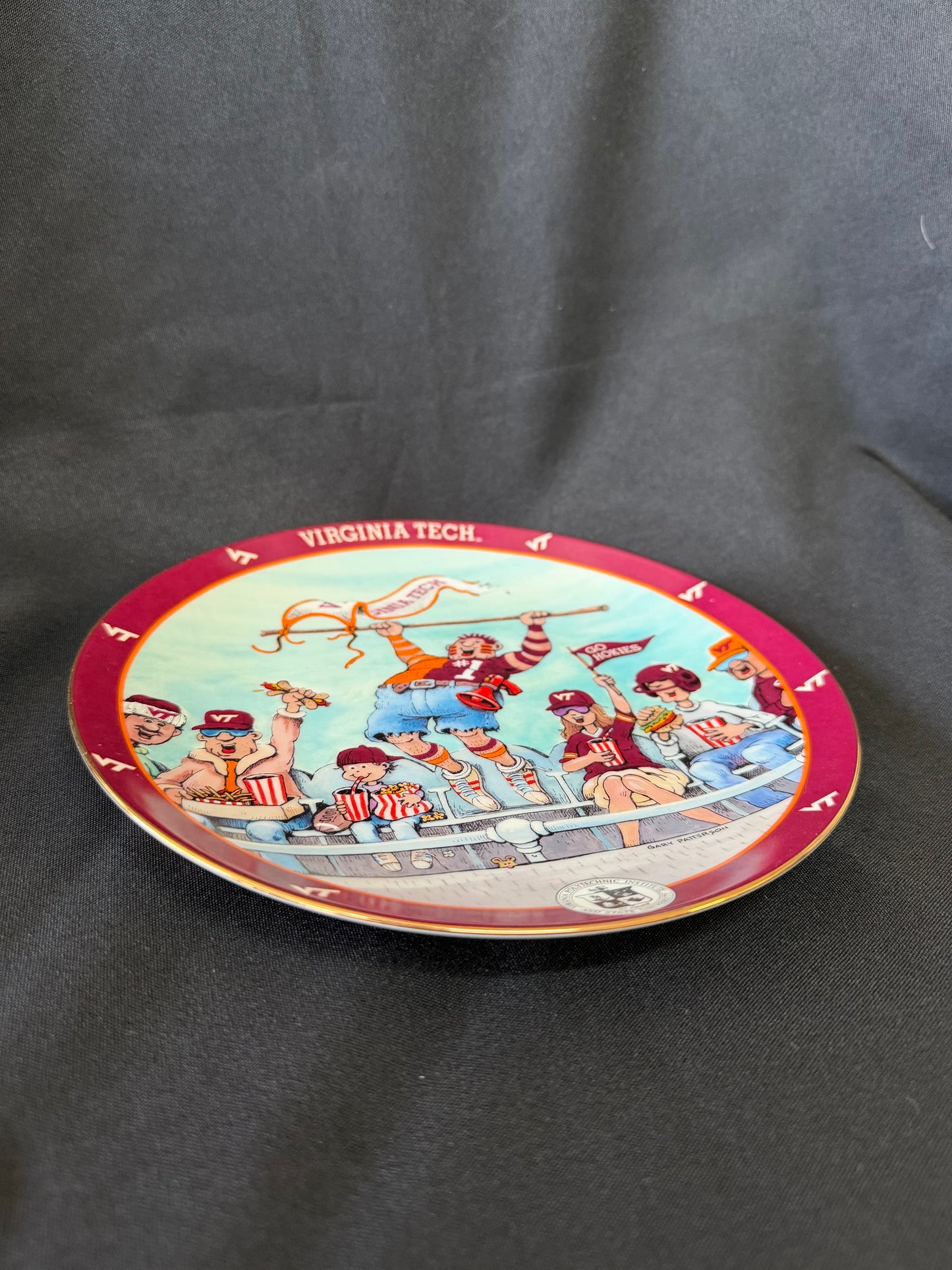 Virginia Tech "Spectacular Spectator" Porcelain Collectible Plate
