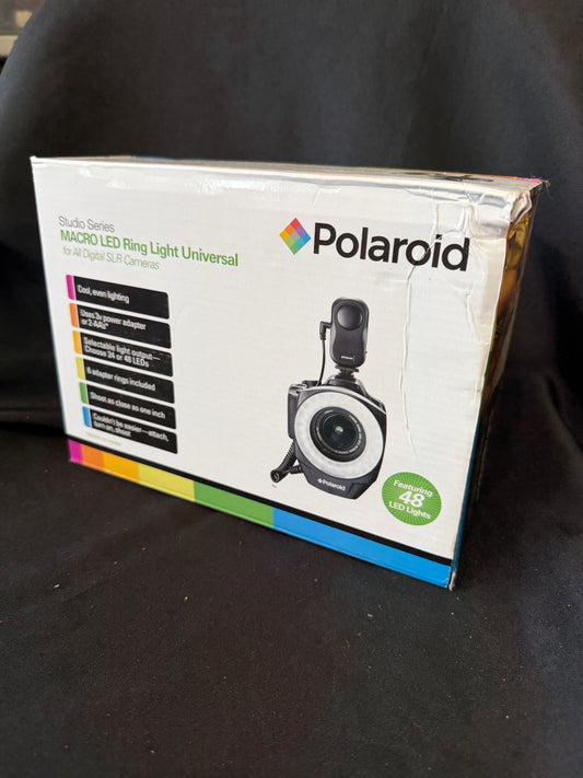 Polaroid Studio Series Macro LED Ring Light – Universal DSLR