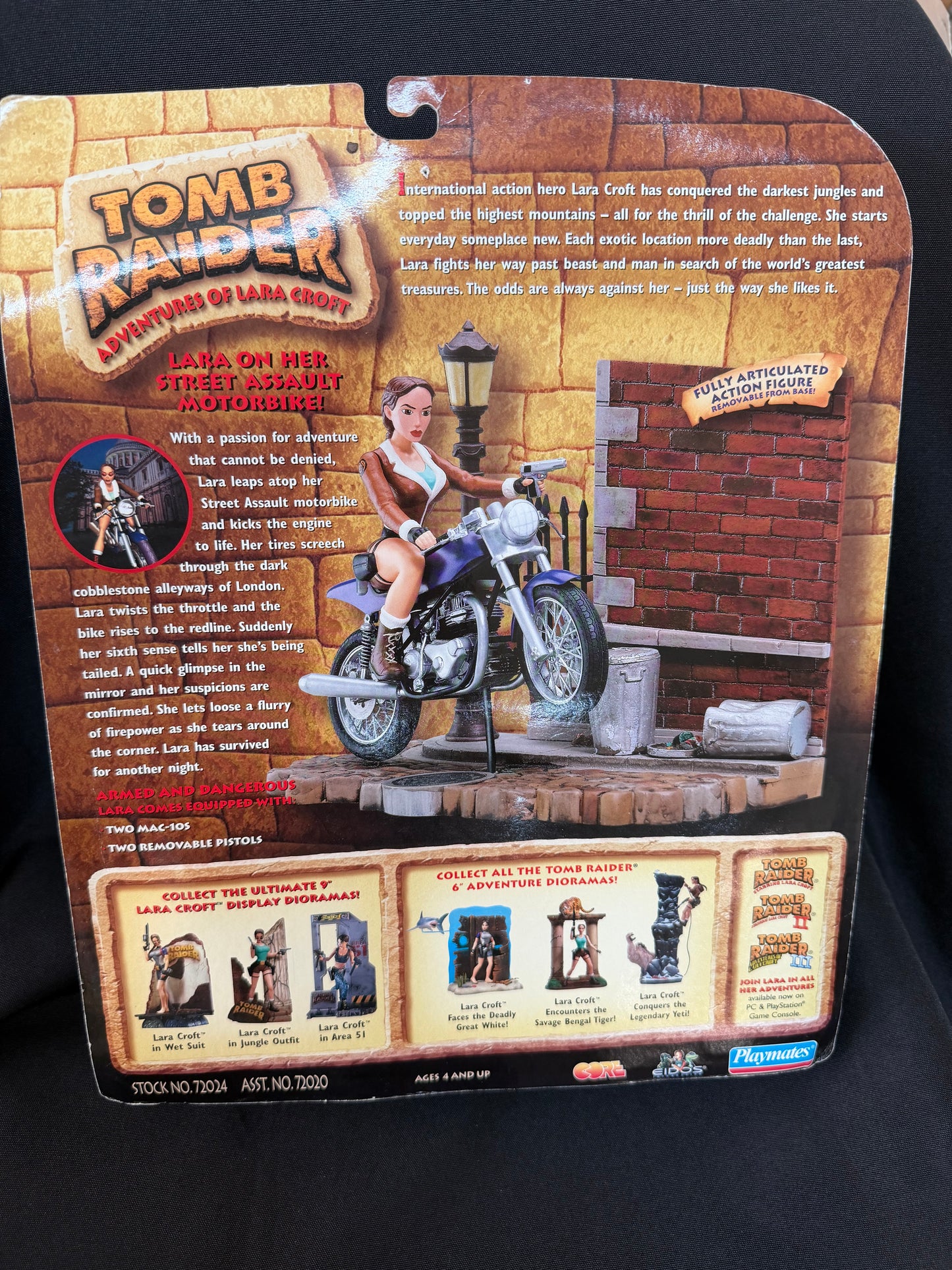 Tomb Raider Playmates Lara Croft Street Assault Motorbike Figure (1999)