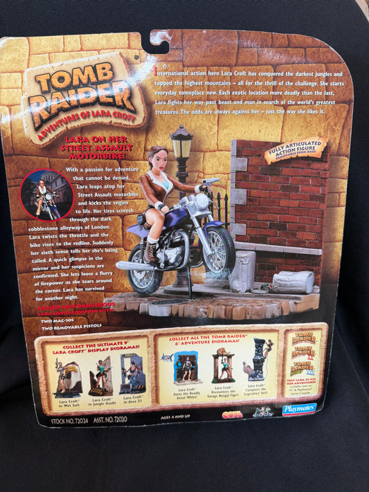 Tomb Raider Playmates Lara Croft Street Assault Motorbike Figure (1999)