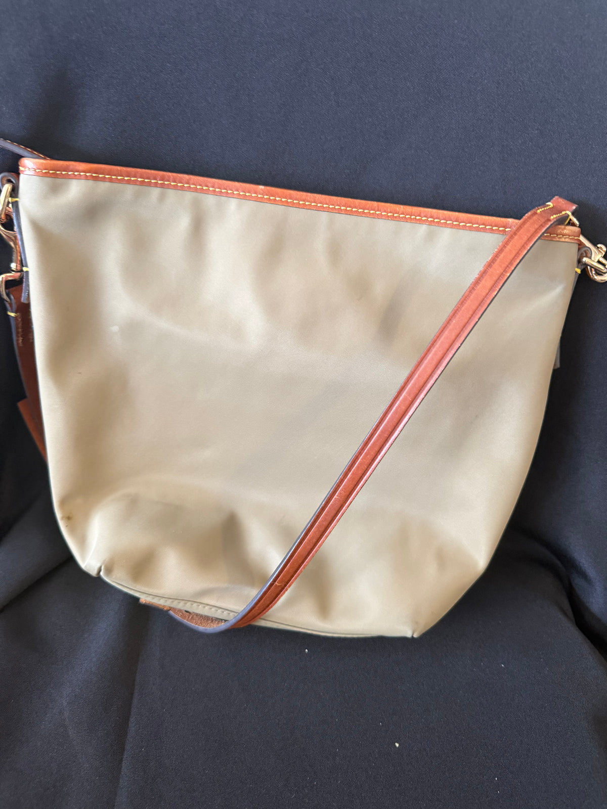 Dooney & Bourke — Wayfarer Hobo Shoulder Bag, Olive Green Nylon & Leather