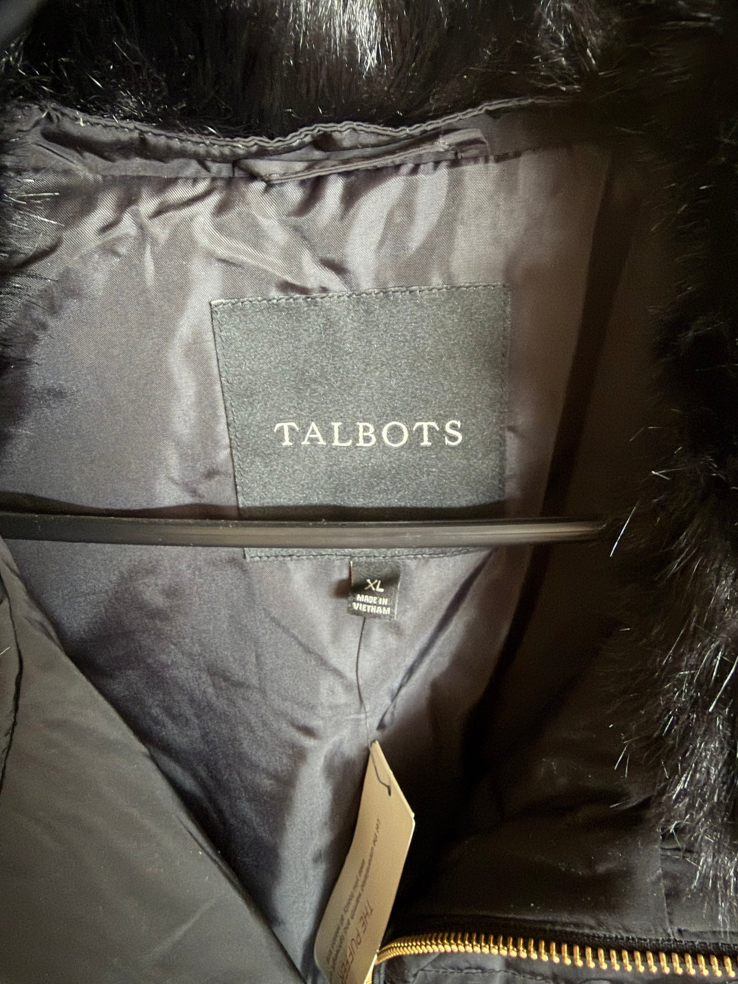 Talbots — Women's Down Black Puffer Vest (new with tag)