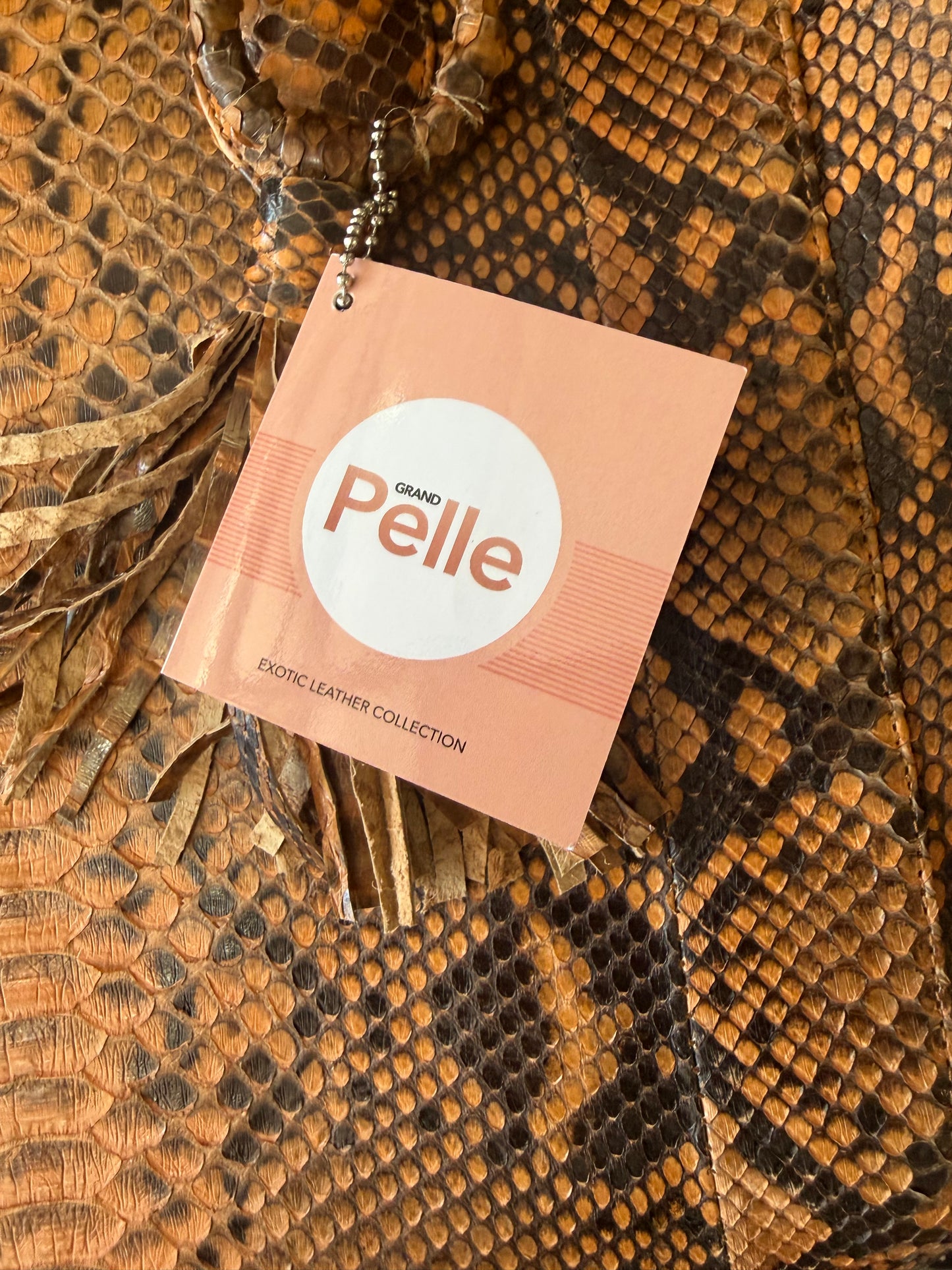 Grand Pelle — Genuine Python Leather Tote Bag
