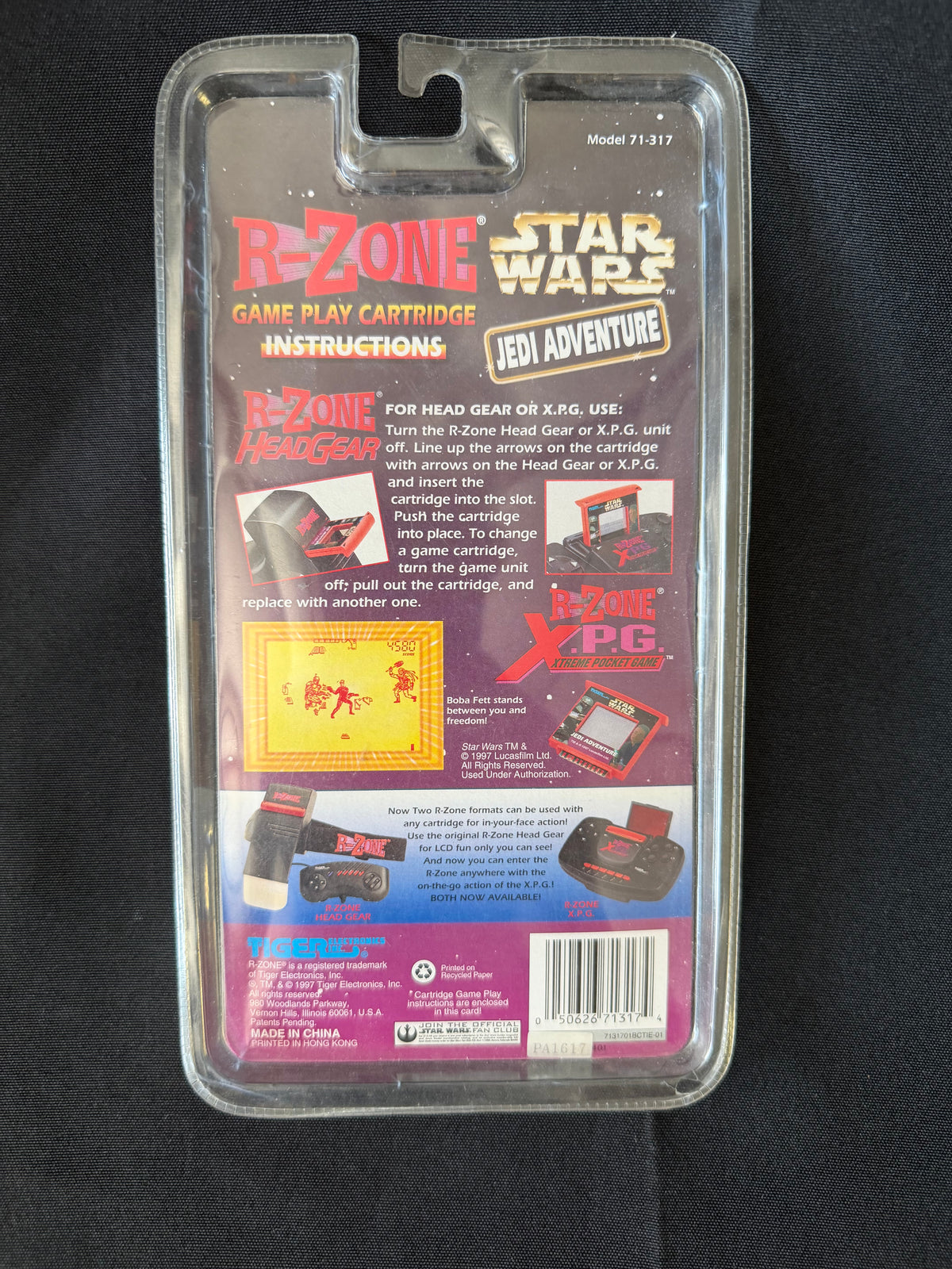 1997 Tiger R-Zone — Star Wars Jedi Adventure Game Cartridge (Sealed, MIP)