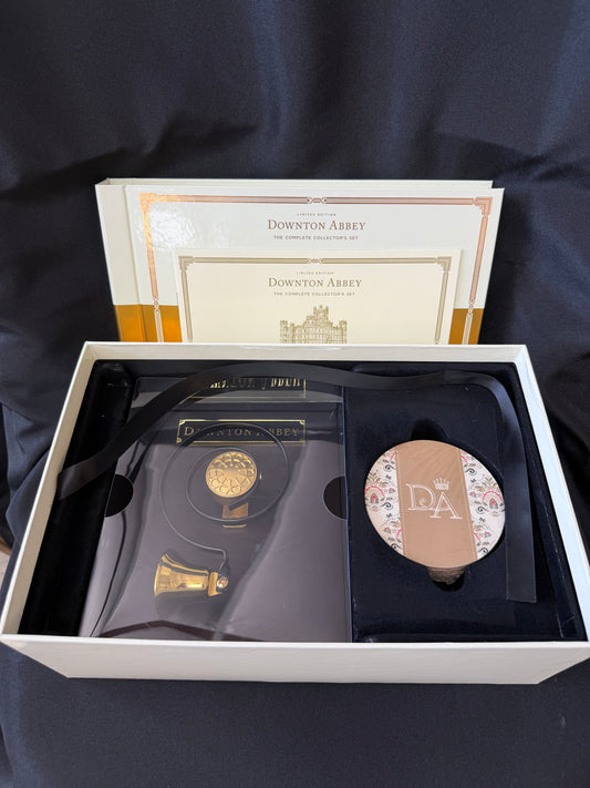 Downton Abbey — Complete Collector's Set DVD Box with Butler's Bell & Coasters