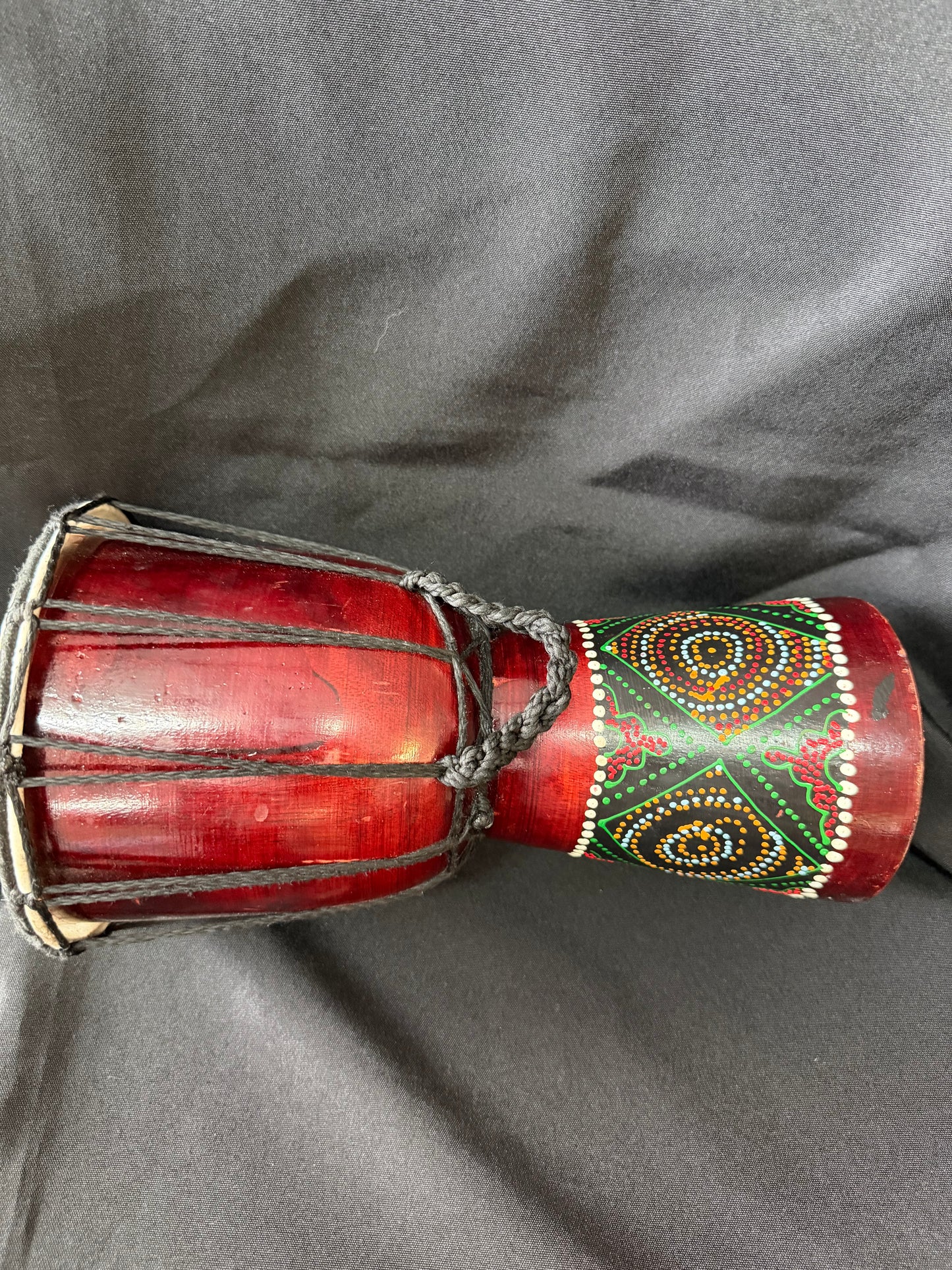 Hand-painted Wooden Djembe Drum