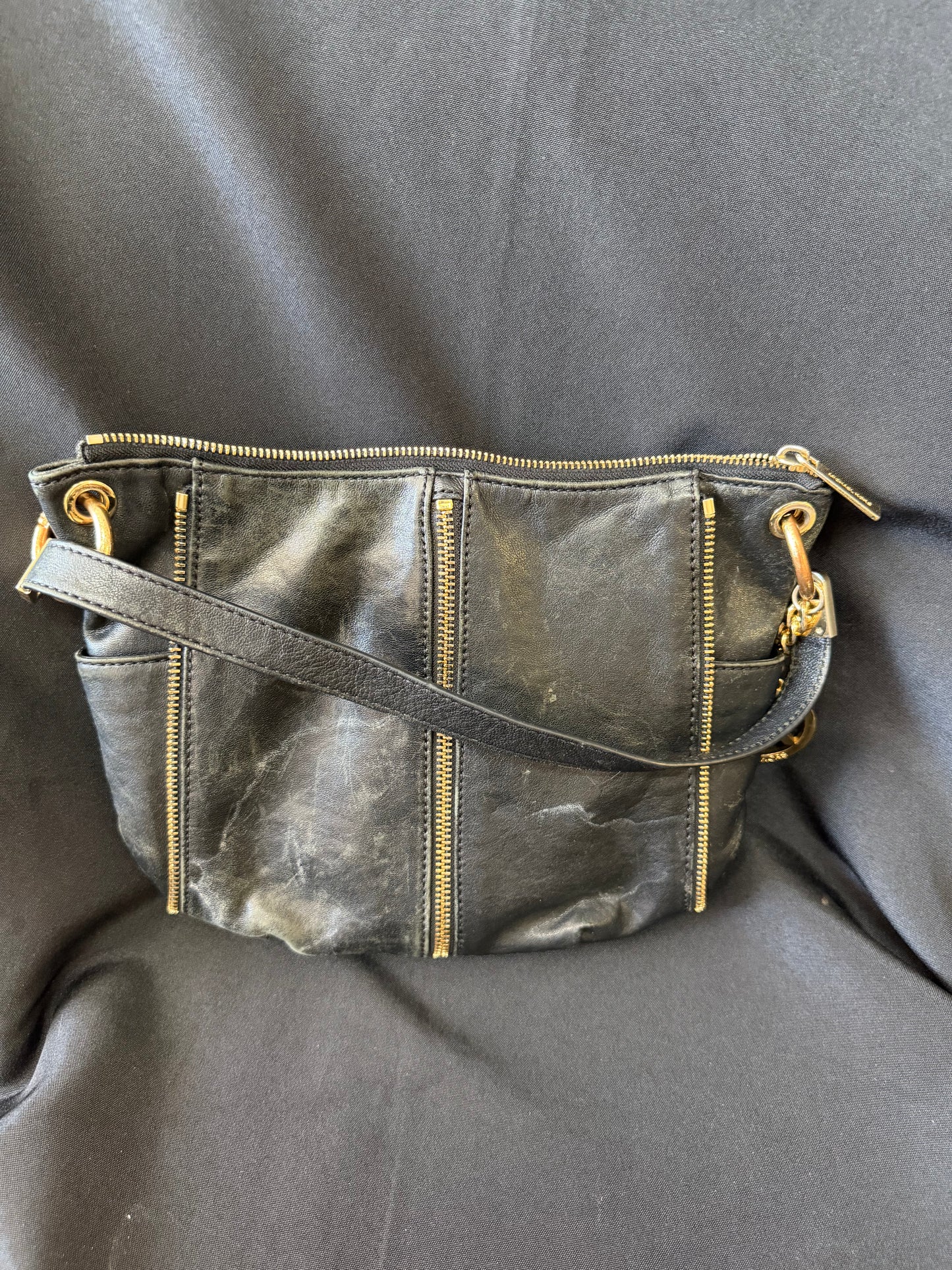 Michael Kors Newman Black Leather Bag