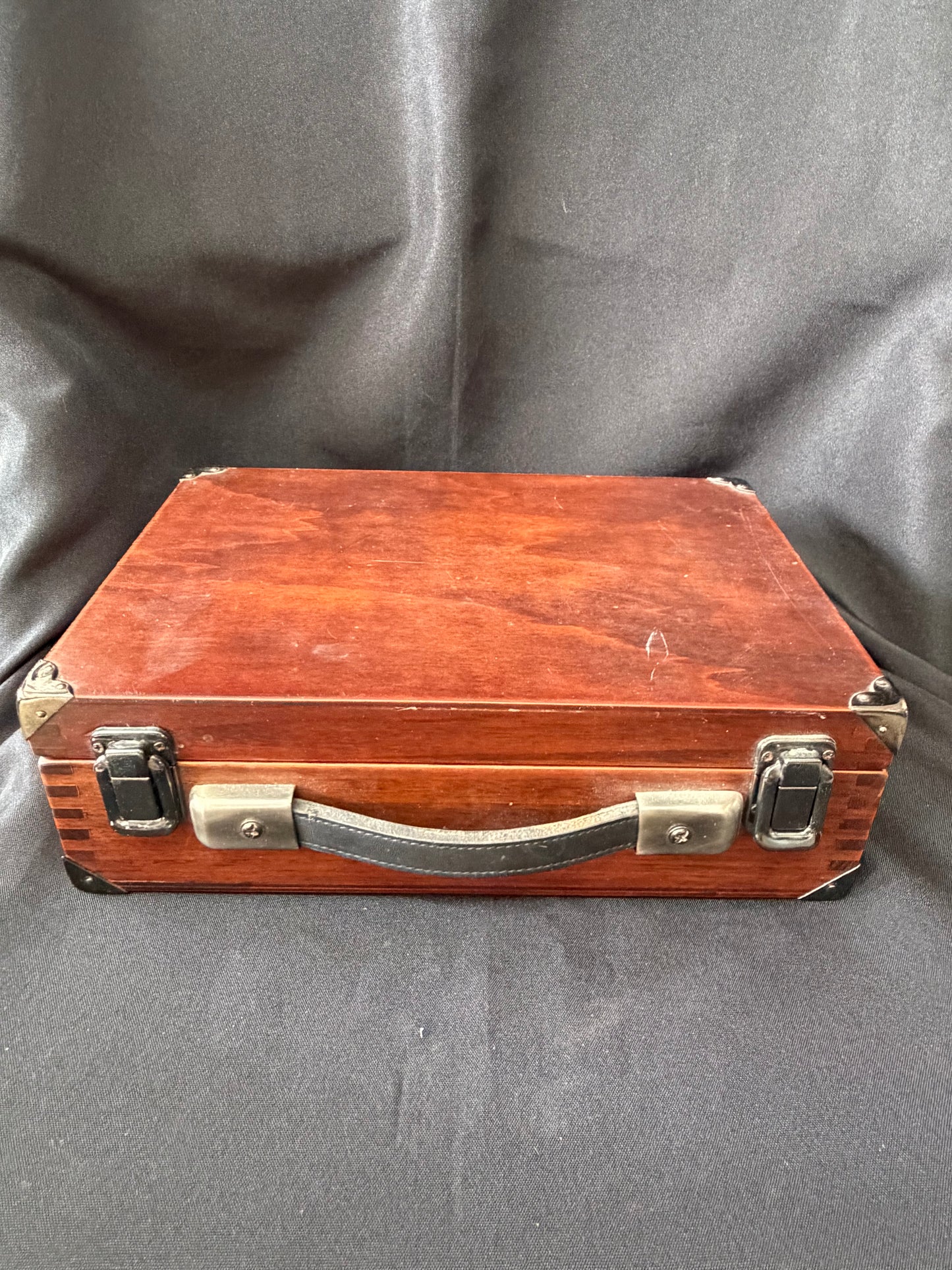 Vintage Pier One Pétanque Set — 6 Chrome Ball Set & Wooden Box