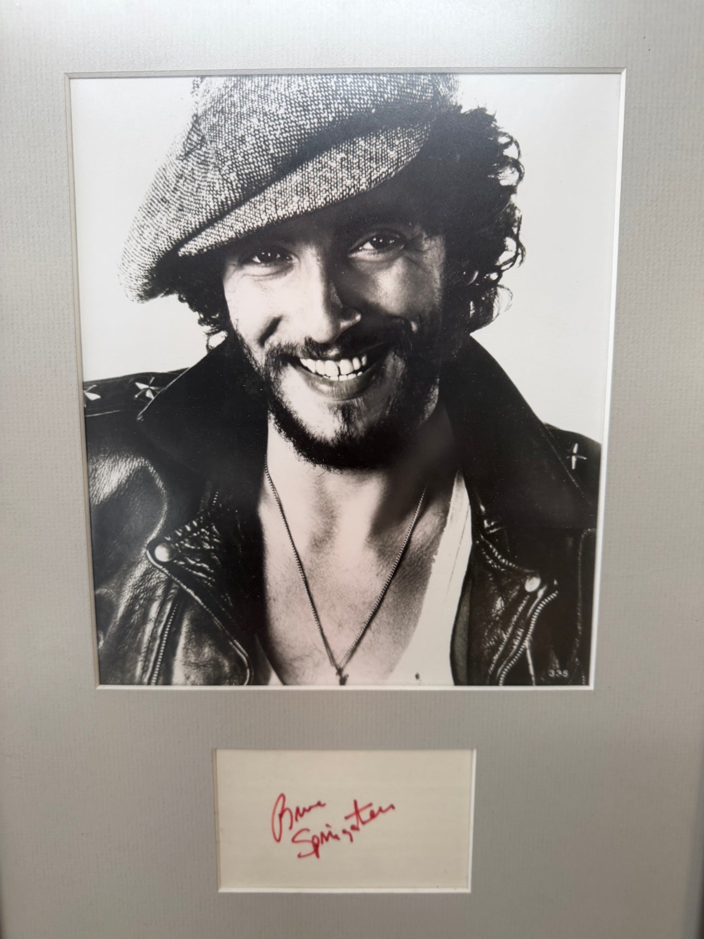Bruce Springsteen — Autographed Promo Photo (9" x 7.5"), Framed