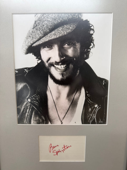 Bruce Springsteen — Autographed Promo Photo (9" x 7.5"), Framed