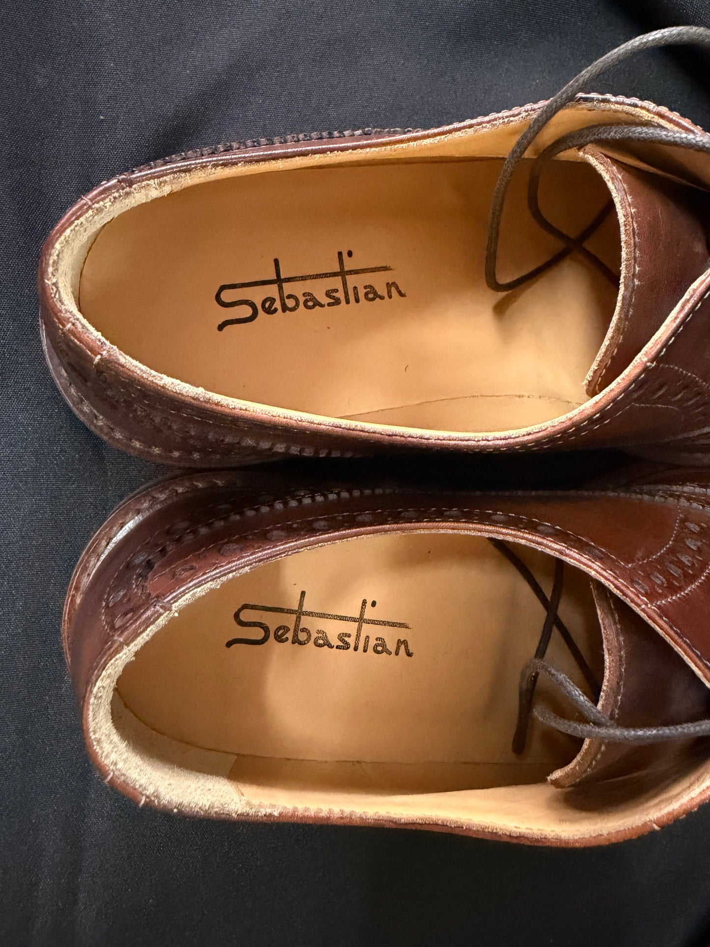 Sebastion Brown Leather Brogue Oxford Shoes