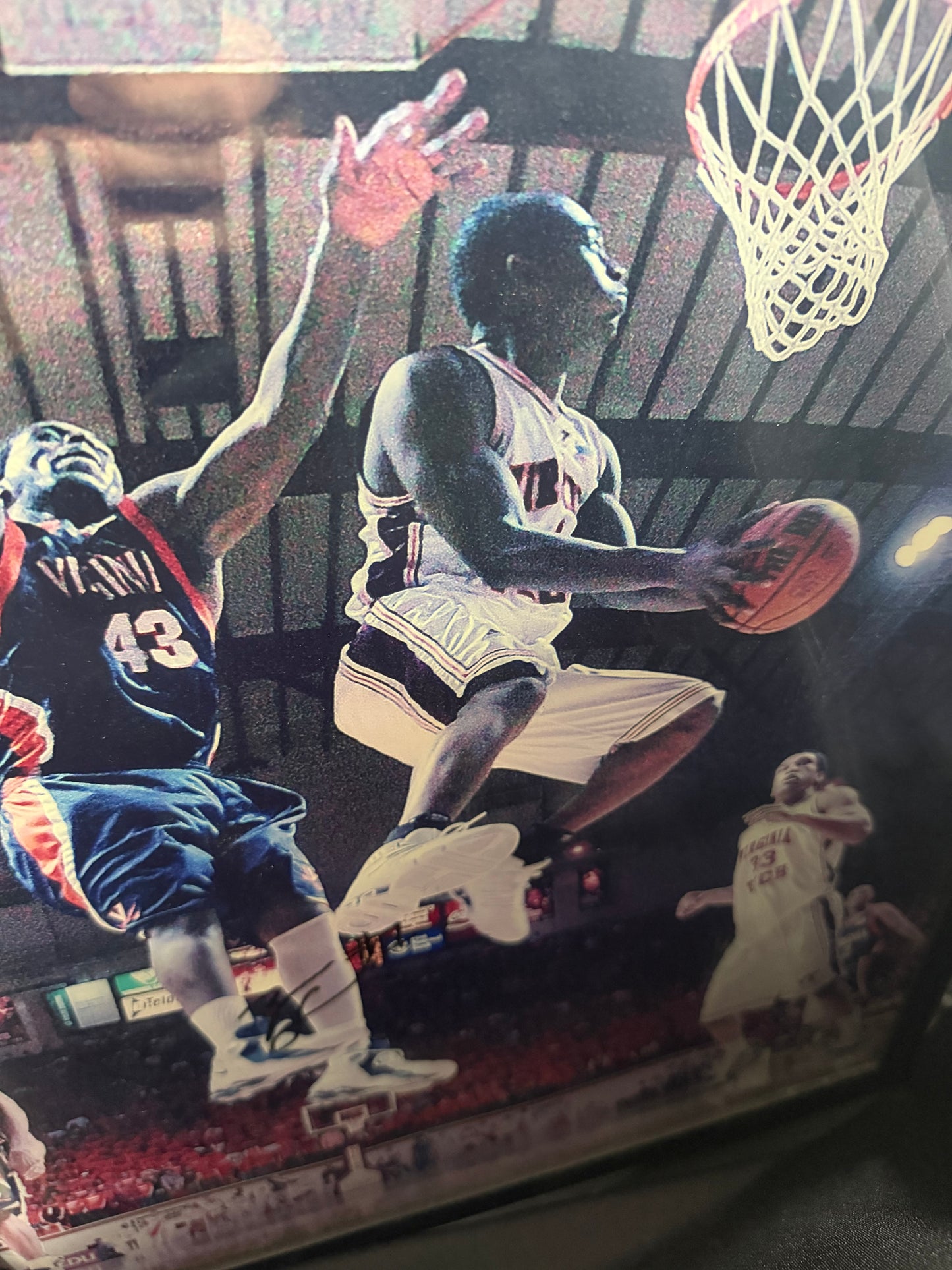 Virginia Tech vs. UVA basketball poster (autographed)
