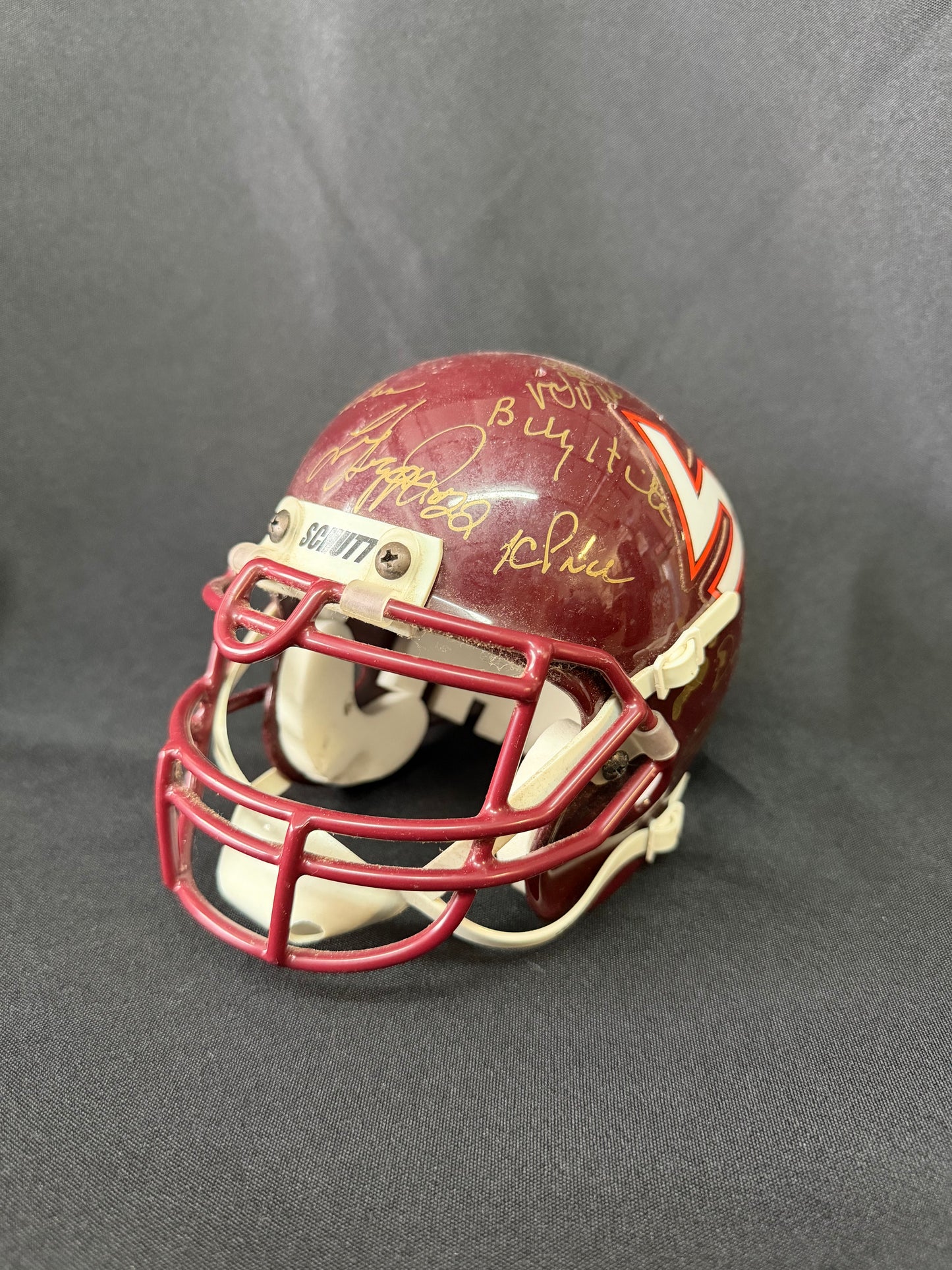 Virginia Tech Collectible Mini-Helmet with Signatures