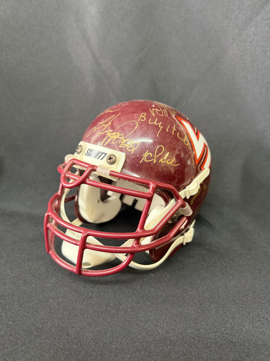 Virginia Tech Collectible Mini-Helmet with Signatures