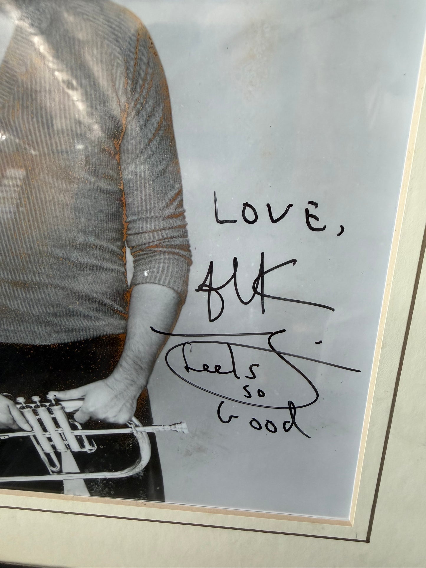 Chuck Mangione Press Photo — Autographed "Love Feels So Good"
