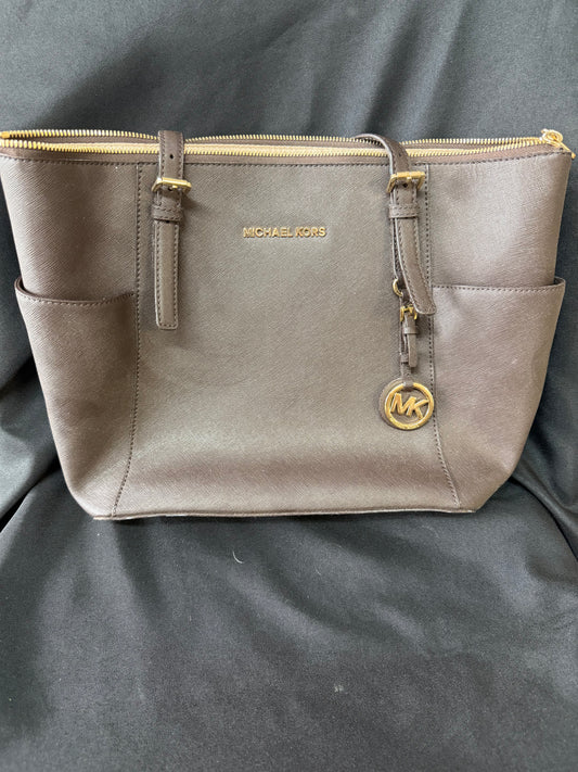Michael Kors Brown Leather Tote Bag