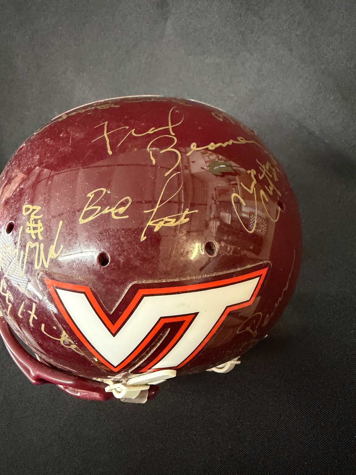 Virginia Tech Collectible Mini-Helmet with Signatures