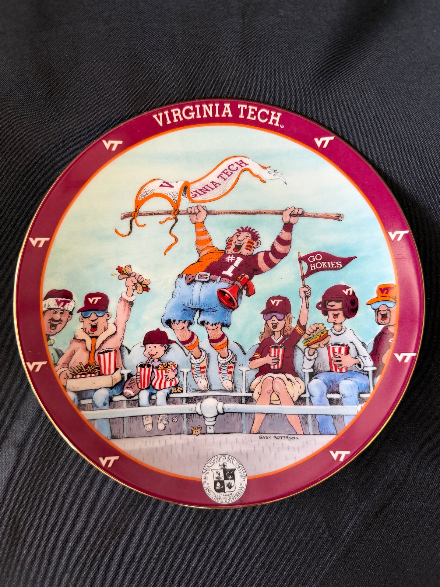 Virginia Tech "Spectacular Spectator" Porcelain Collectible Plate