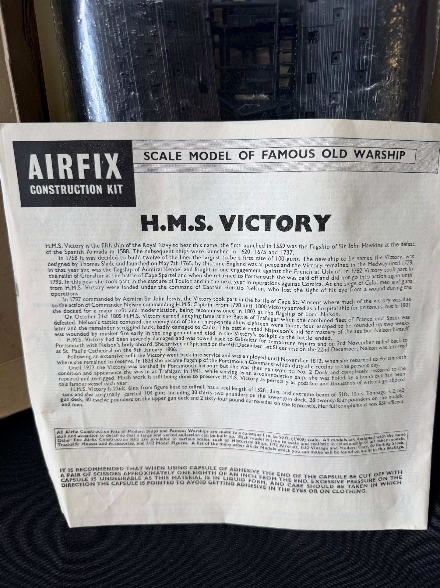 Airfix Series 9 — HMS Victory Vintage Model Kit