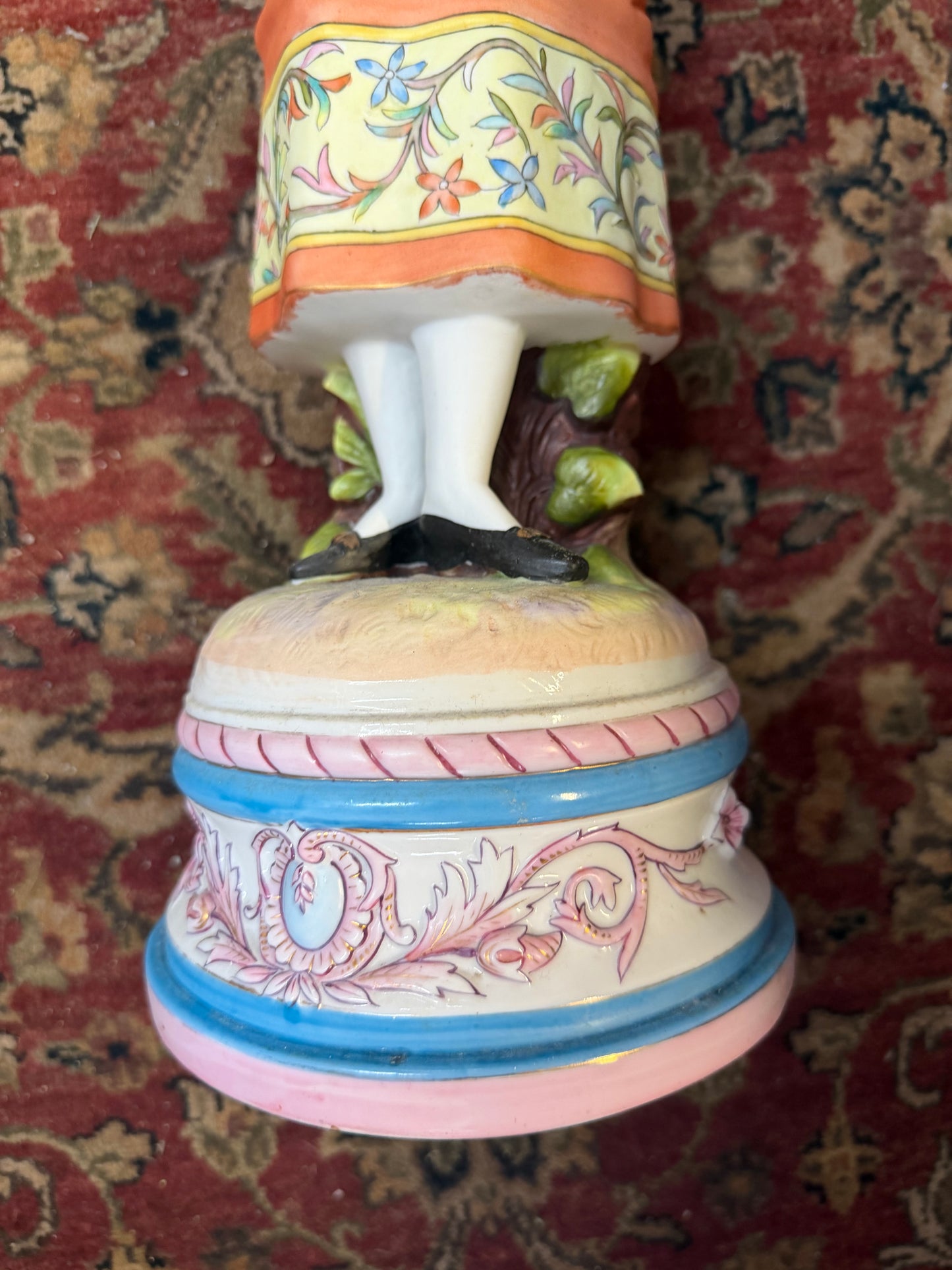 Vintage Porcelain Figurine - Woman in Dress (~19")