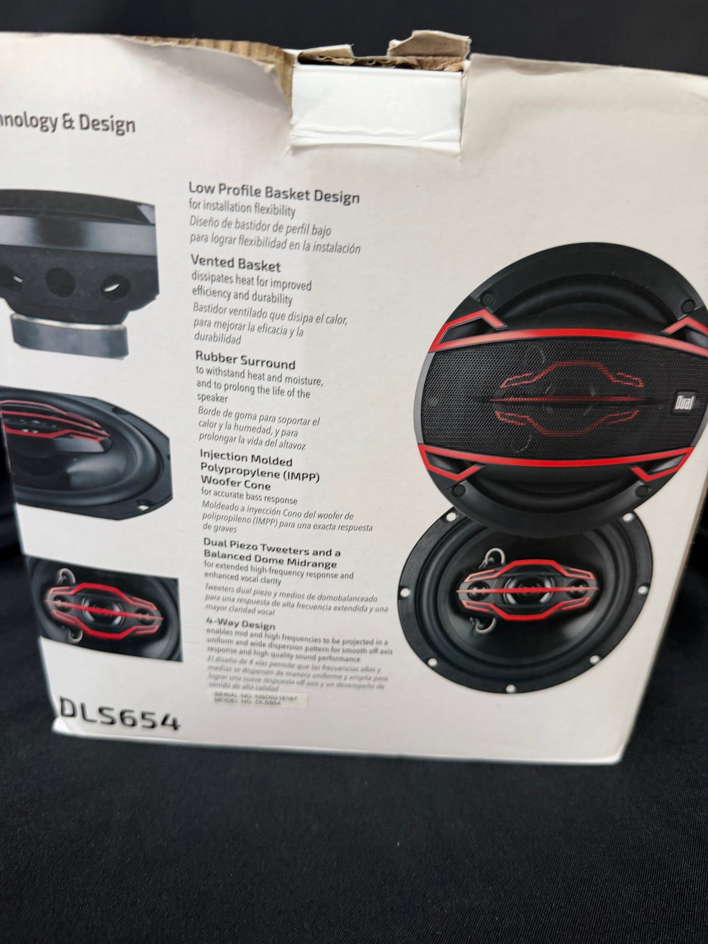 Dual DLS654 Car Speakers 6 1/2" 4-way Design