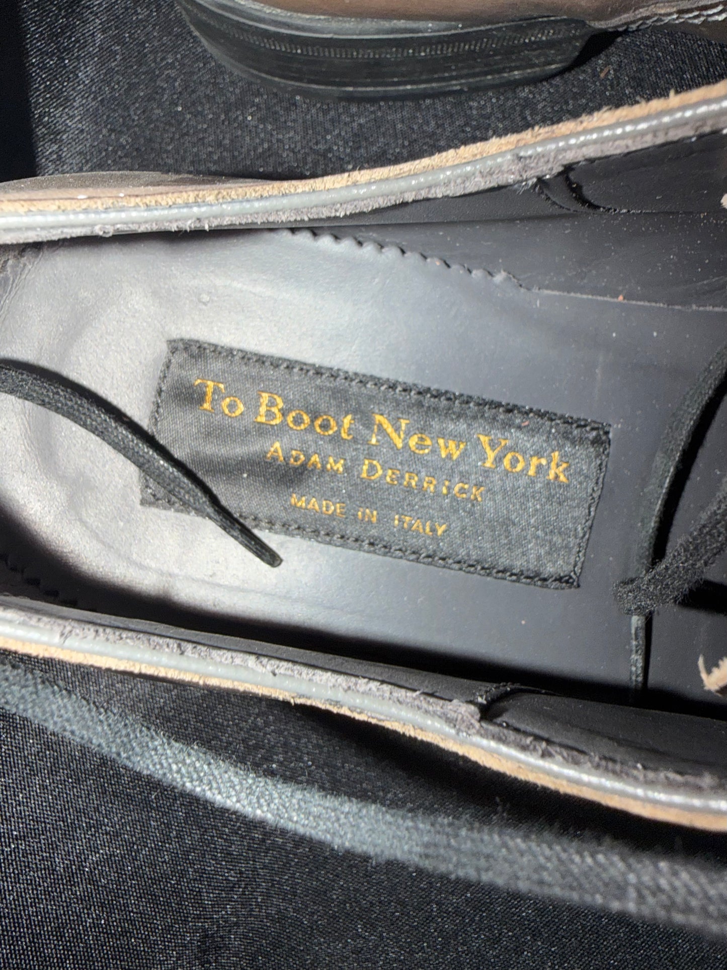 To Boot New York — Adam Derrick Oxford Wingtip in Gray/Brown Leather